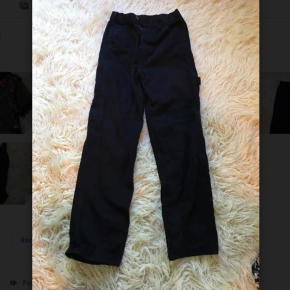 Brandy Melville Pants - Black High-Waisted Cargo Pants Brandy Melville